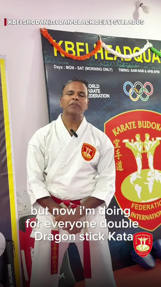 KBFI black belt syllabus weapon kata with double sticks